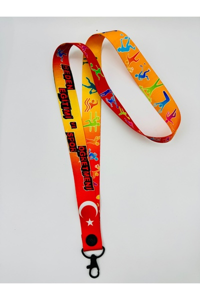CİCCİBİCCİSHOP YENİ TASARIM BEDEN EĞİTİMİ ÖĞRETMENİ yazılı  boyun askı ipi(te...