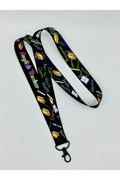 CİCCİBİCCİSHOP New Model English Teacher - Neck Strap Lanyard (Phone Cord, Whistle Cord)