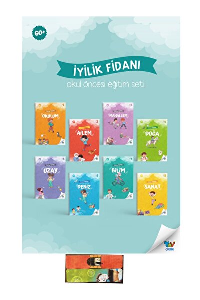 Türkiye Diyanet Vakfı Yayınları İyilik Fidanı Okul Öncesi Eğitim Seti 8 Kitap-60+ ay