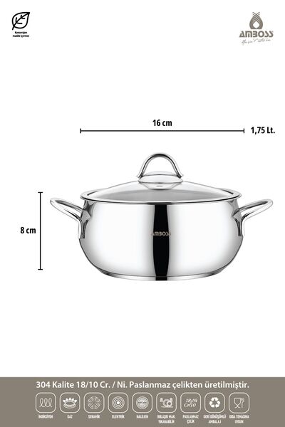 Amboss Trend 13 Piece Induction-Based Stainless Steel Pot Set & Mixing Multi-Purpose Bowl Set