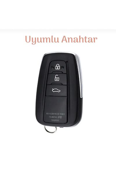 emii auto spare parts Toyota Corolla Rav4 Land Cruiser C-Hr Tpu Key Case - Black/Red