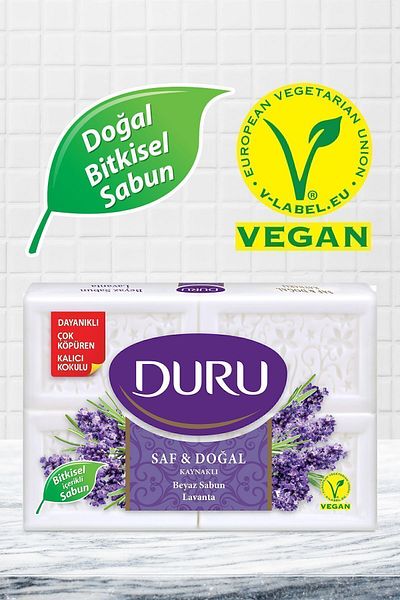 Duru Pure & Natural Welded Lavender 16 Pieces White Soap 4x600gr