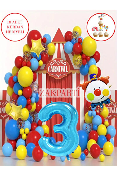 ZEAP Karnaval temalı doğum günü seti