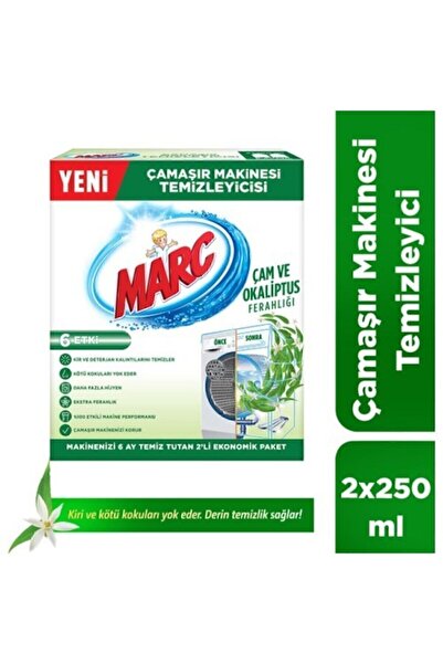 Marc Çamaşır Makinesi Temizleyicisi Çam ve Okaliptus Ferahlığı 2x250 ml