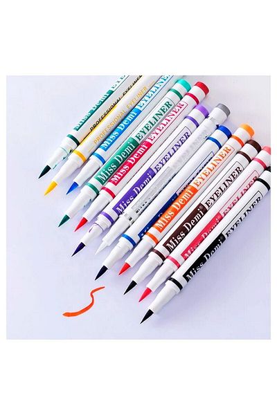 BEAUTY MODEL 12 Color Pen Eyeliner Set