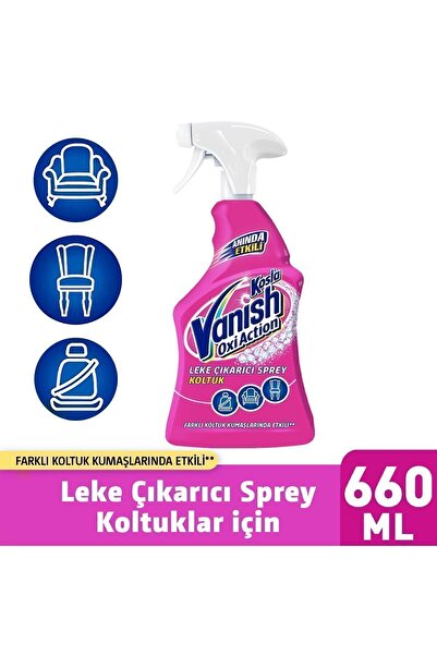 Vanish Kosla Zorlu Lekeler Için Leke Çıkarıcı Pratik Sprey Koltuk 660 ml