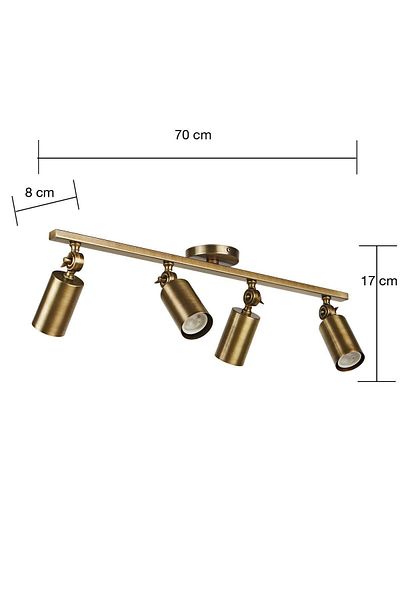 Bozyaka Aydınlatma Artur 4-Piece Decorative Distressed Coating Movable Wall Sconce (DAYLIGHT LED BULBS ARE INCLUDED!!!)