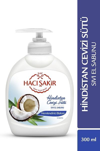 Hacı Şakir Coconut Milk Moisturizing Care Liquid Hand Soap 300 ml