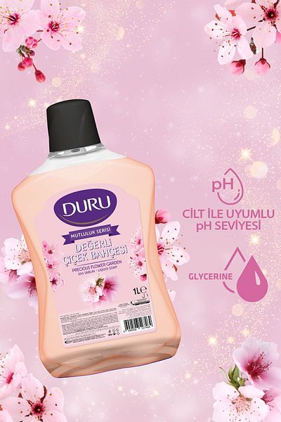 Duru 4-Piece Happiness Series Liquid Soap Deal Pack - 4x1 Lt