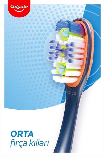 Colgate 360 Interdental Cleaning Fine Bristle Tips Medium Toothbrush
