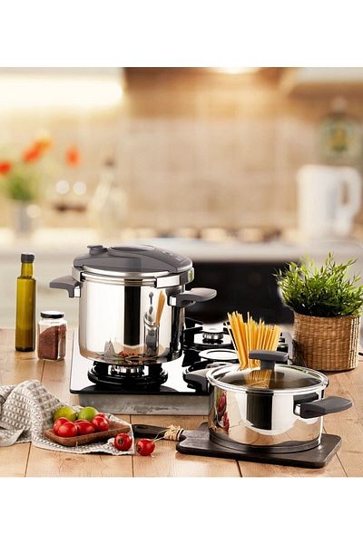Amboss Enio Matik 4 6lt 4 Piece Pressure Cooker Set