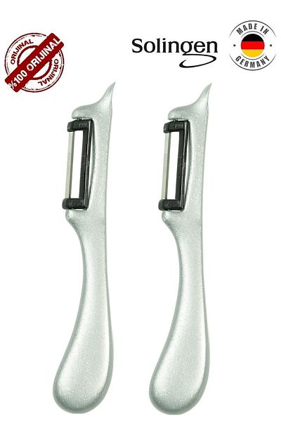 Solingen Gray Original Fruit and Vegetable Glitter Peeler Set of 2