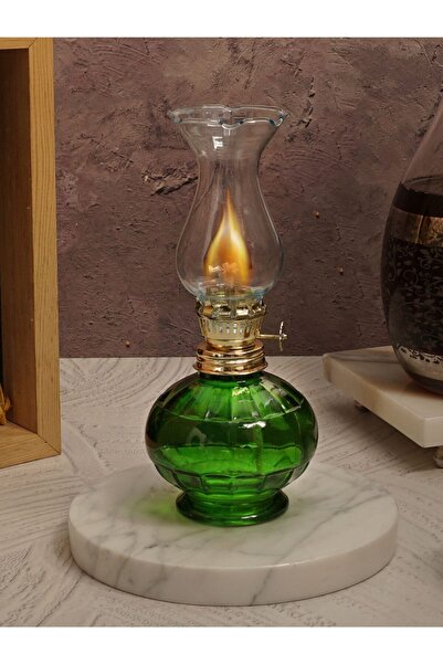 KCT Yeşil Nostaljik Küçük Boy Dekoratif Kullanılabilir Gaz Lambası Solar Ultr...