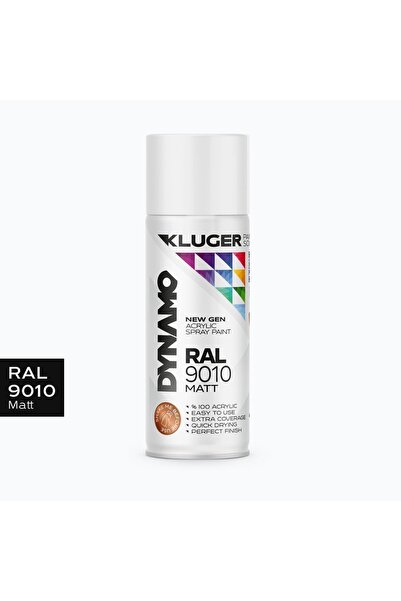 Kluger Dynamo Sprey Boya 112 Beyaz Mat - Ral 9010