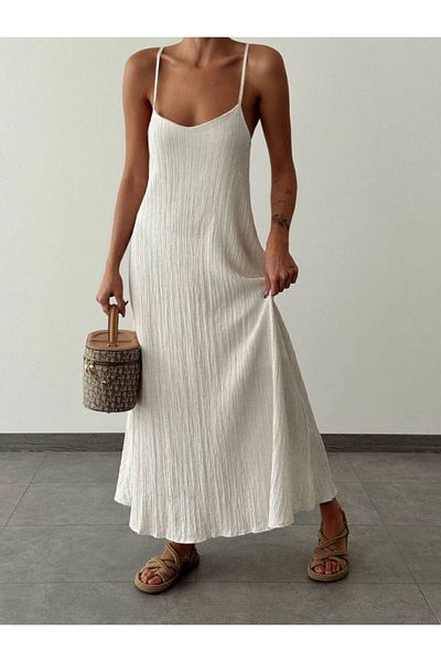 Oyer Moda Rochie de in cu bretele subțiri
