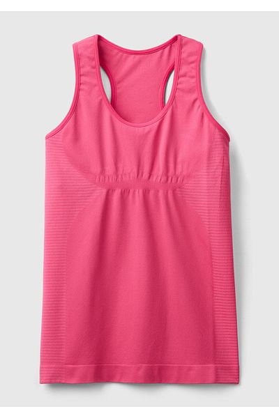 United Colors of Benetton Fuchsia Women's Sports Top - Back with Logo Embroidery and Support