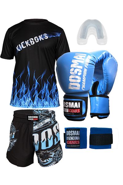 DO-SMAI مجموعة الملاكمة التايلاندية - مجموعة قفازات رياضية وسروال قصير من Rhaegal Boxing، حزمة المبتدئين