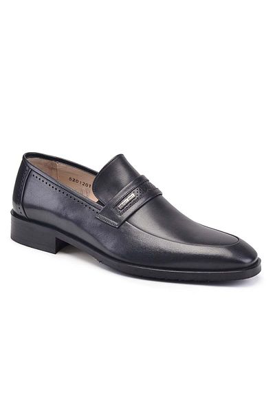 Nevzat Onay Genuine Leather Black Classic Men's Casual Shoes
