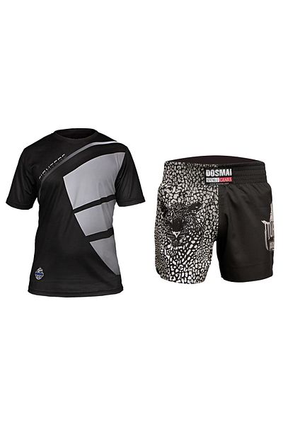 DO-SMAI Ψηφιακό τυπωμένο διπλό μποξ Kick Boxing Muay Thai Sports T-Shirt Σετ σορτς