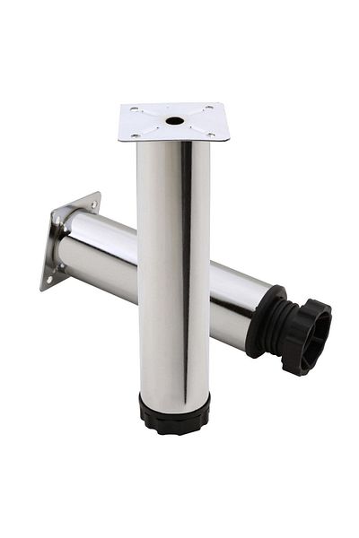 Badem10 Maple Adjustable Metal 20 cm Chrome Furniture Sofa Seat Base Riser Support Leg Feet