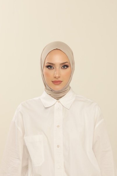 Beyzak Stone Practical Combed Cotton Shawl - Women's Hijab Velcro Hijab Bonnet