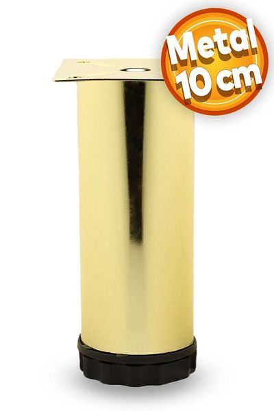 Badem10 Metal auriu 10 cm reglabil Maple - Suport pentru mobilier dulap, canapea, fotoliu și bază
