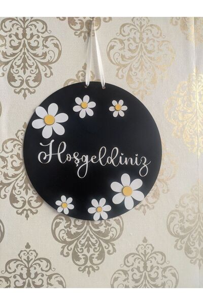 bir parça tasarım Papatyalı kapı süsü