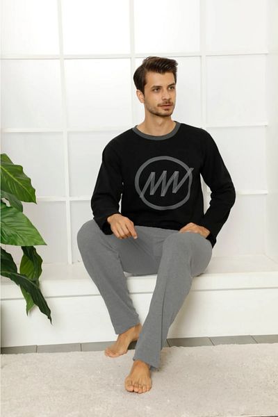 Ayans Pijama Σετ πιτζάμες με δύο κλωστές (χοντρό) μακρυμάνικο