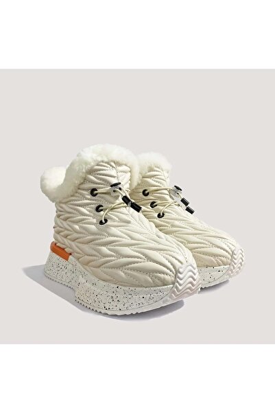 Guja Orijinal Özel Tasarımlı İçi Kürklü Bej Kışlık bot