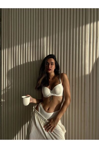 Cansoy Σετ σουτιέν ελαφριάς υποστήριξης και πλέξης - 627T