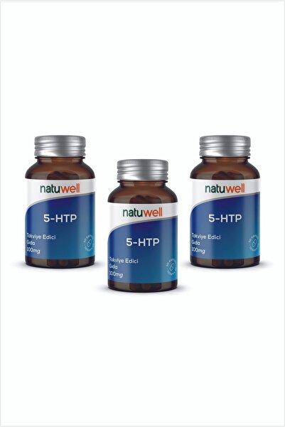Natuwell 3'lü Natuwell 5-HTP 100 mg Takviye Edici Gıda 30 Kapsül