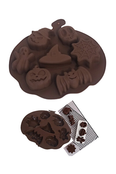 Genel Markalar 7 Göz Halloween Cadılar Bayramı Silikon Sabun Mum Çikolata Kur...