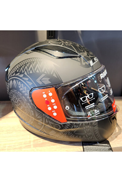 LS2 RAPİD 2 TAKAROA MAT SİYAH GRİ KAPALI KASK