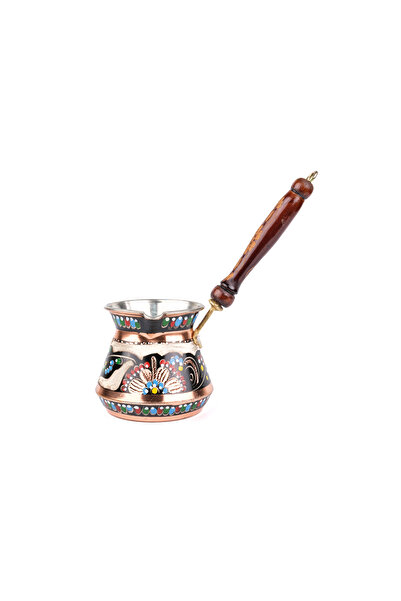 Zinnun Bakır Cezve Erzincan El Işleme Tombik(8 KİŞİLİK)