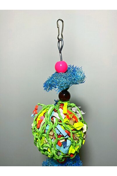 Ciko Kafes Colorful Braided Birds - Paper Shred Horse Toy