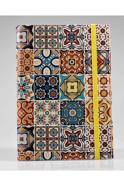 4nio Thick Covered Unlined and Rope Colored Notebook
