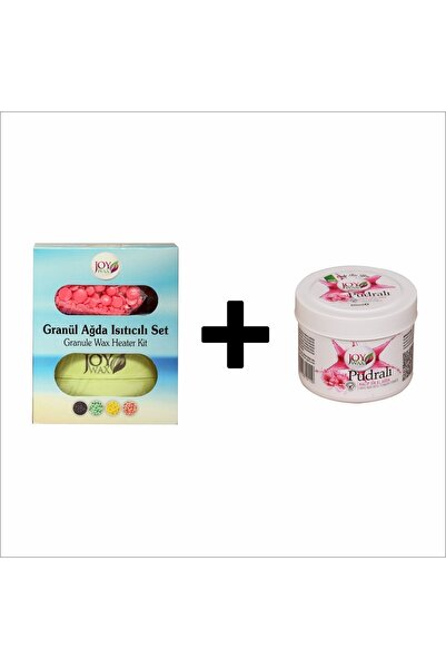 JOYWAX Granül Boncuk Ağda Isıtıcı Set Pudralı Kalıp Ağda Pudralı 80 ml