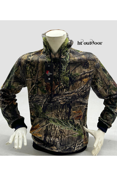 HT Outdoor Φούτερ χειμερινού φλις με σχέδιο δέντρου