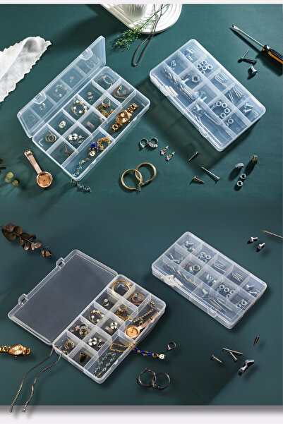 LeylArt Home Set de organizare pentru coliere, inele și bijuterii, cu 12 comp...