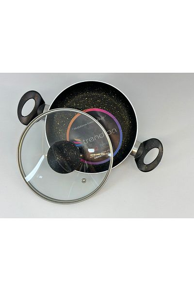 Trendlon 20 cm Ultra Granite Sahan - Pan with Glass Lid