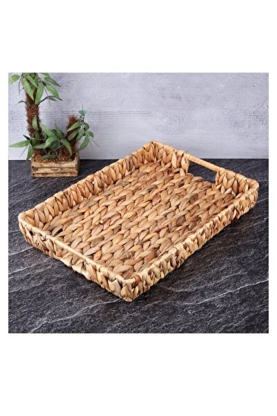 CasaLinda hasır dikdörtgen orta boy tepsi