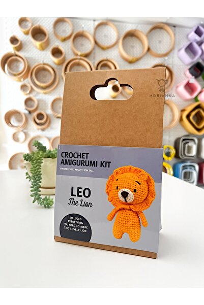 Hobianna طقم أميجورومي صغير من Hello Crochet - أسد ليو