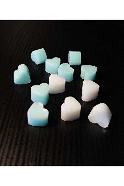 SOO SOAP MİNİ KALP SABUNLAR HEDİYELİK DEKORATİF MAVİ BEYAZ