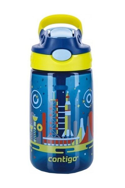 Contigo Gizmo Space School Water Bottle - 415 ml - Boy's Water Bottle