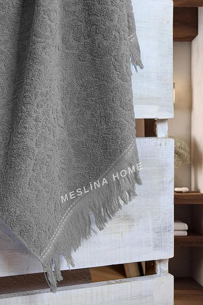 Meslina Home Πετσέτα μπάνιου με κρόσσια 80x160 Μεγάλη πετσέτα