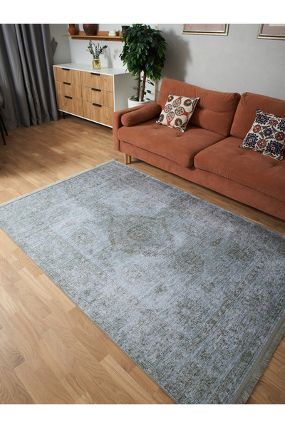 kilim home Mars 2023 Παστέλ Μπλε Γκρι Vintage Έθνικ Υφαντό Χαλί Σαλονιού Χαλί...