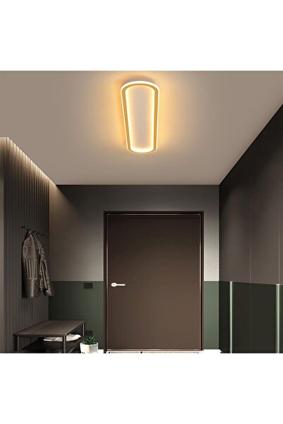 CATLUZ Gold Oval 120x16cm Kumandalı,dimli 3 Işık Rengi, Led Tavan Lambası, Avize, Modern Aydınlatma