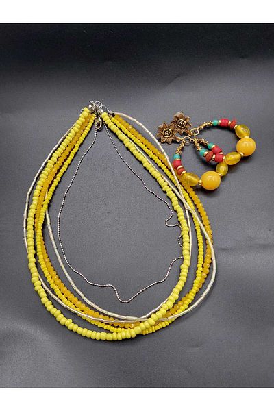 takitokaciniz Crystal Stone Detailed Necklace and Earring Set