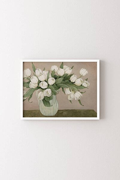 epiqart Λουλούδια - Λευκό Πλαίσιο