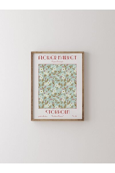 epiqart Flower Market - Wooden Patterned Frame
